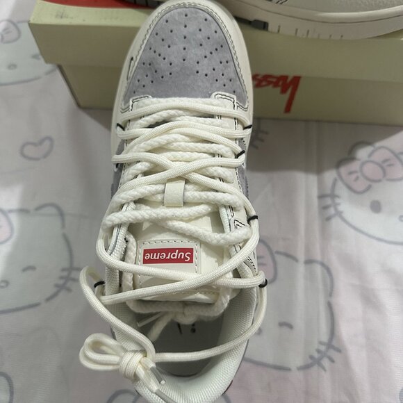 Stussy X Nike Sb Dunk Low Low-Top Sneakers - Picture 3 of 6